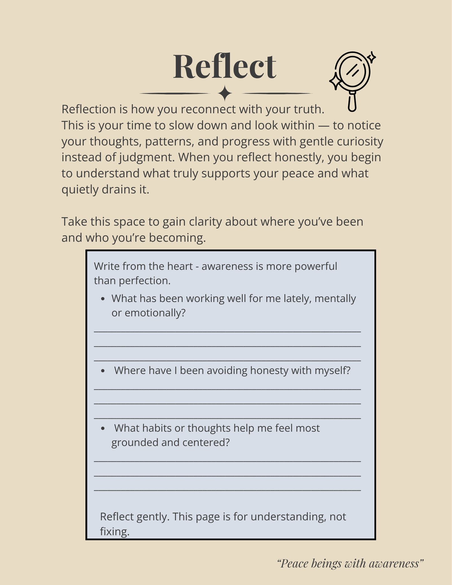 Mindset Reset Journal